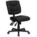 Flash Furniture GO-1574-BK-GG Swivel Office Chair w/ Mid Back - Black LeatherSoft Upholstery