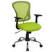 Flash Furniture H-8369F-GN-GG Swivel Office Chair w/ Mid Back - Green Mesh Back & Seat