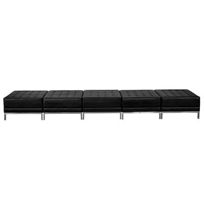 Flash Furniture ZB-IMAG-OTTO-5-GG 5 Piece Modular Bench w/ Black LeatherSoft Upholstery - 140