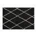 Flash Furniture RC-KJ-181070-01-57-GR-IV-GG Rectangular Shag Area Rug w/ Diamond Pattern - 5' x 7', Charcoal & Ivory, Gray