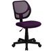 Flash Furniture WA-3074-PUR-GG Swivel Task/Computer Chair w/ Low Back - Purple Mesh Back & Seat