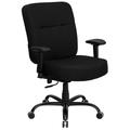 Flash Furniture WL-735SYG-BK-A-GG Hercules Swivel Big & Tall Office Chair w/ High Back - Black Fabric Upholstery