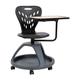Flash Furniture YU-YCX-019-BK-GG Mobile Desk Chair w/ Rotating Tablet Arm - Plastic, Black