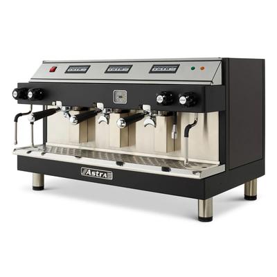 Astra M3 013 Automatic Commercial Espresso Machine w/ 3 Groups, 3 Steam Valves, & 3 Hot Water Valve - 220v/1ph