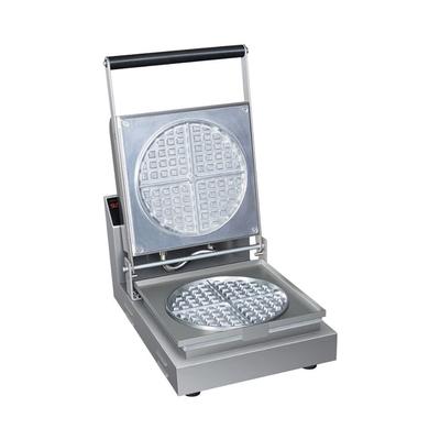 Hatco RWM-1B Single Classic Belgian Commercial Waffle Maker w/ Cast Aluminum Grids, 900W, Makes 1