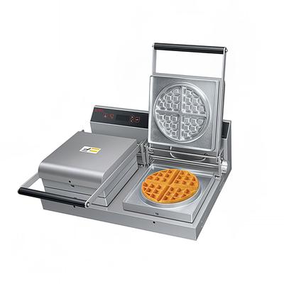 Hatco SNACK-2-QS Double Classic Belgian Commercial Waffle Maker w/ Aluminum Grids, 1800W, Multi-Plate, Stainless & Aluminum, Stainless Steel, 120 V