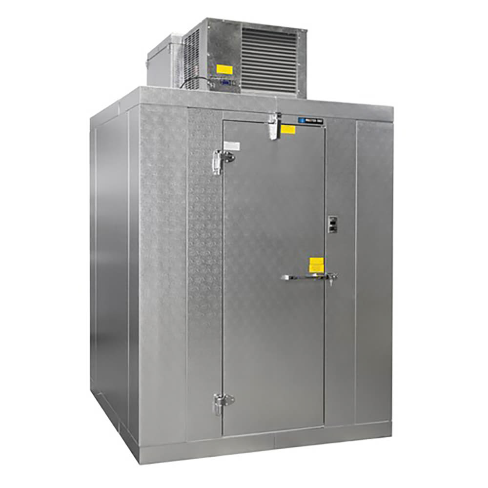 Master-Bilt QSF7788-C R290-QS2 RH 8' x 8' Indoor Walk-In Freezer w/ Top-Mounted Compressor - Floor