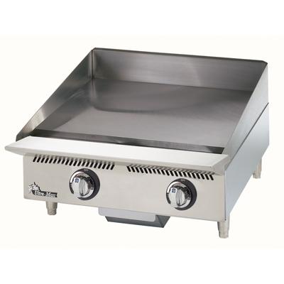 Star 824MA NG 24" Gas Commercial Griddle w/ Manual Controls - 1" Steel Plate, Natural Gas, Stainless Steel, Gas Type: NG