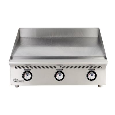 Star 836TCHSA NG 36" Gas Commercial Griddle w/ Thermostatic Controls - 1" Chrome Plate, Natural Gas, Stainless Steel, Gas Type: NG