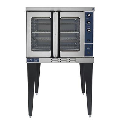 Duke 613Q-E1XX 208/1 Single Full Size Electric Commercial Convection Oven - 10.0 kW, 208v/1ph, Standard Depth, Stainless Steel