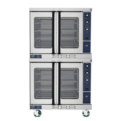 Duke 613Q-E2XX 240/1 Double Full Size Electric Commercial Convection Oven - 10.0 kW, 240v/1ph, Double Deck, Stainless Steel