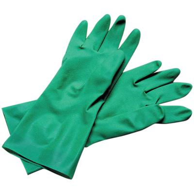 San Jamar 13NU-L Lined Nitrile Dishwashing Glove, Large, Embossed Grip, Green, 13"