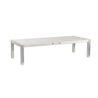 New Age 2005 48" Stationary Dunnage Rack w/ 2500 lb Capacity, Aluminum, All-Welded Aluminum, 2,500-lb. Capacity, Silver