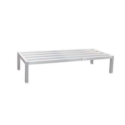 New Age 2010 60" Stationary Dunnage Rack w/ 2000 lb Capacity, Aluminum, 2,000 lb Capacity, All-Welded Aluminum, Silver