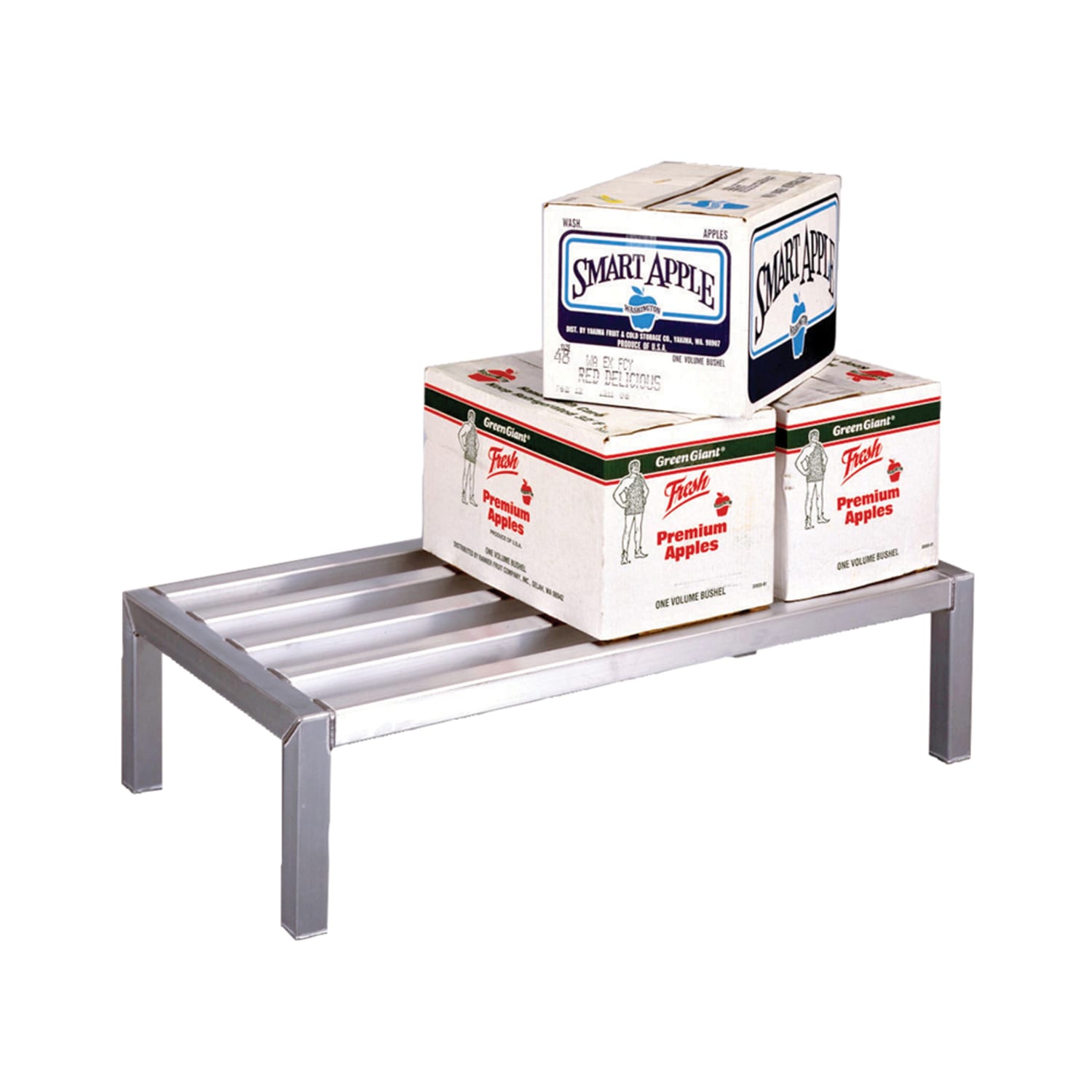 New Age 4004 36" Stationary Dunnage Rack w/ 5000 lb Capacity, Aluminum, All-Welded Aluminum, 36" x 20", Silver
