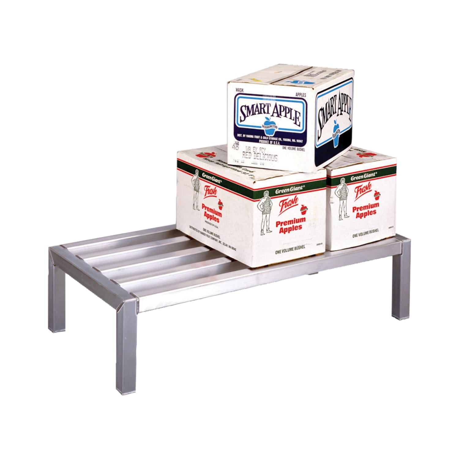 New Age 4010 60" Stationary Dunnage Rack w/ 4000 lb Capacity, Aluminum, All-Welded Aluminum, 60" x 24", Silver