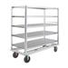 New Age 97942 Queen Mary Cart - 5 Levels, 3000 lb. Capacity, Stainless, Marine Edges, Stainless Steel Shelves