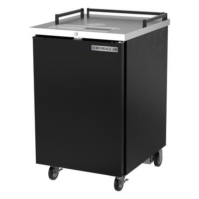 Beverage-Air BM23HC-B-28 24" Kegerator Commercial Beer Dispenser w/ 1 Keg Capacity - No Column, Black, 115v