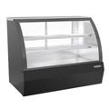 Beverage Air CDR5HC-1-B 60-1/4" Full Service Deli Case w/ Curved Glass - (3) Levels, 120v, Refrigerated, Black