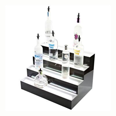 Beverage Air LBD4-24L 4 Tier Liquor Display w/ LED Lighting - (24) Bottle Capacity, Acrylic, Black