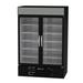 Beverage Air MMF49HC-1-B MarketMax 52" 2 Section Display Freezer w/ Swing Doors - Bottom Mount Compressor, Black, 115v