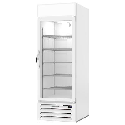 Beverage-Air MMR23HC-1-W-IQ 28 3/8" MarketMax 1 Section Glass Door Merchandiser - 1 Right Hinge Door, White, 115v
