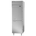 Beverage Air PRD1HC-1AHS 26" 1 Section Pass Thru Refrigerator, (4) Left/Right Hinge Solid Doors, 115v, Self-Contained Condenser, Silver