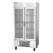 Beverage Air RB35HC-1G Vista 39 1/2" 2 Section Reach In Refrigerator - (2) Left/Right Hinge Glass Doors, 115v, Silver