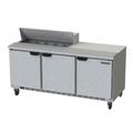 Beverage Air SPE72HC-10 72" Sandwich/Salad Prep Table w/ Refrigerated Base, 115v, Stainless Steel