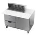 Beverage Air SPED48HC-08C-2 48" Sandwich/Salad Prep Table w/ Refrigerated Base, 115v, Stainless Steel