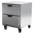 Beverage Air UCRD27AHC-2 Hydrocarbon Series 27" W Undercounter Refrigerator w/ (1) Section & (2) Drawer, 115v, Silver