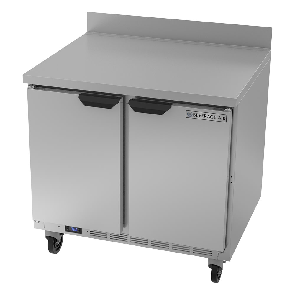 Beverage-Air WTF36AHC 36" W Worktop Freezer w/ 2 Section & 2 Doors, 115v, Stainless Steel