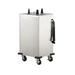 Lakeside 6109 22 1/2" Heated Mobile Dish Dispenser w/ (1) Column - Stainless, 120v, For 9-1/8" Dia. Dish, Silver