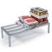 Lakeside 9071 48" Stationary Dunnage Rack w/ 2000 lb Capacity, Aluminum, 2, 000-lb. Capacity, Silver