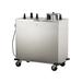 Lakeside E6208 Express Heat 36 1/2" Heated Mobile Dish Dispenser w/ (2) Columns - Stainless, 120v, Silver