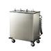 Lakeside E917 36 1/2" Heated Mobile Dish Dispenser w/ (2) Columns - Stainless, 120v, Silver