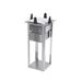 Lakeside S4007 10 7/8" Drop In Dish Dispenser for Square Plates, Stainless, Silver