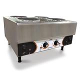 Nemco 6311-4-240 24" Electric Hotplate w/ (4) Burners & Thermostatic Controls, 240v/1ph, Stainless Steel