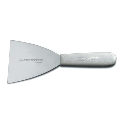 Dexter Russell S293PCP SANI-SAFE 3" Griddle Scraper w/ Stainless Steel Blade - Plastic Handle, White, White Handle