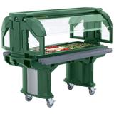 Cambro VBRLHD6519 82" Versa Food Bar Cold Food Bar - (5) Pan Capacity, Floor Model, Kentucky Green