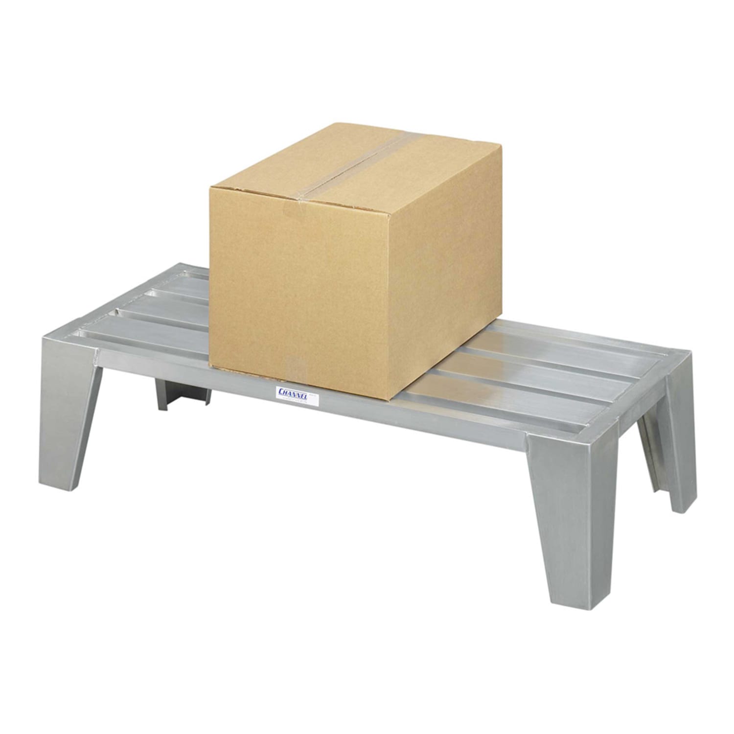 Channel EXD2036 36" Stationary Dunnage Rack w/ 3000 lb Capacity, Aluminum, 36" x 20", Silver