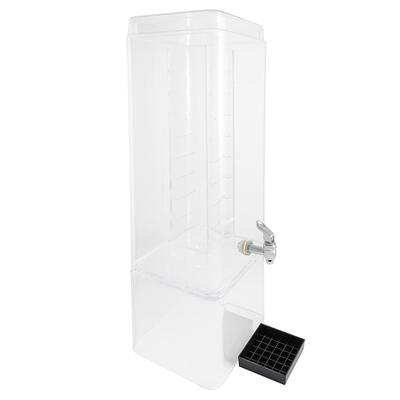 Cal-Mil 1112-5AINF 5 gal Beverage Dispenser w/ Infuser - Plastic Container, Clear Base, Infusion Chamber, Drip Tray