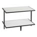 Cal-Mil 22024-2-13 2 Tier Monterey Display Riser - 21"L x 12 1/4"W x 14 3/4"H, Plastic/Steel, Black/White