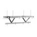 Advance Tabco SC-48 48" Ceiling-Mount Pot Rack w/ (12) Double Hooks, Steel, Stainless Steel