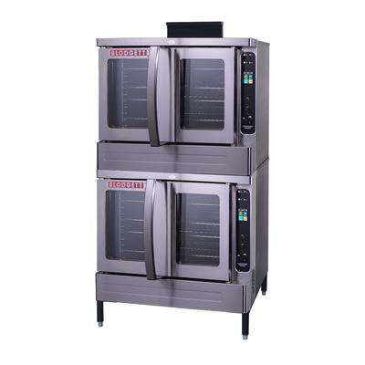 Blodgett Double Full Size Natural Gas Convection Oven - 60,000 BTU, Stainless Steel, Bakery Depth, DFG-200DBL