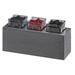 Cal-Mil 3836-3-83 Ashwood (3) Compartment Bar Garnish Tray, Gray