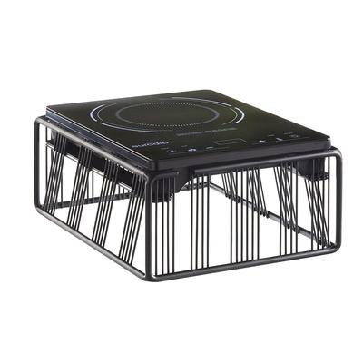 Cal-Mil 4100-13 Portland Countertop Commercial Induction Cooktop w/ 1 Burner, 120V/1ph, Black