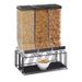 Cal-Mil 4108-13 Portland Countertop Cereal Dispenser, (3) 9 4/5 liter Hoppers, Black
