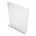 Cal-Mil 583 Classic Tabletop Menu Card Holder - 8 1/2" x 11", Acrylic, Clear