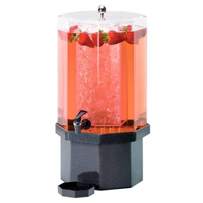 Cal-Mil 972-5-17 5 gal Beverage Dispenser w/ Ice Tube - Plastic Container, Black Base